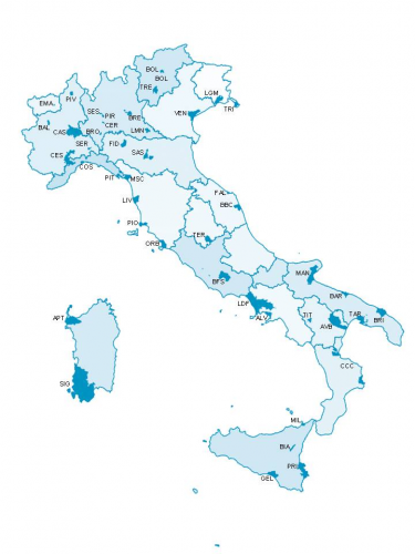 Mappa Fiumi E Laghi Italiani
